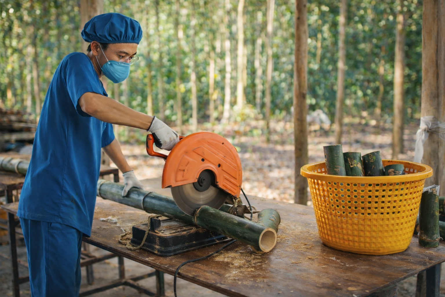 Bamboo Salt Roasting Process